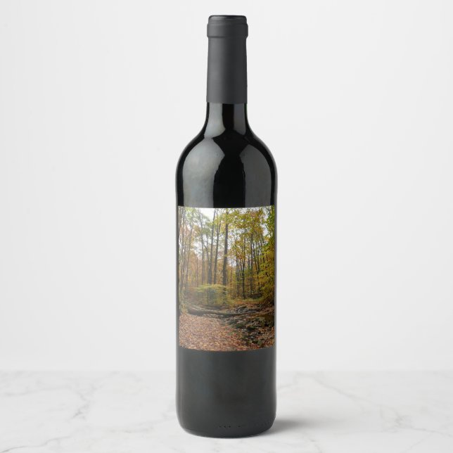 Fall Creek at Laurel Hill State Park Pennsylvania Wine Label (Front)