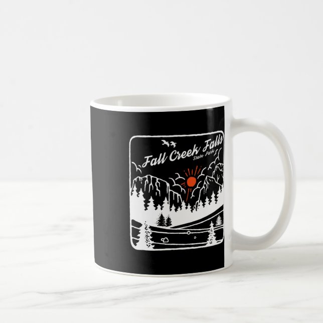 Fall Creek Falls State Park Tennessee Modern Cool  Coffee Mug (Right)