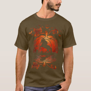 Fall Cute Horse In The Pumpkin Funny Halloween Aut T-Shirt