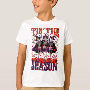 Fall Dancing Skeletons Tis The Season  T-Shirt