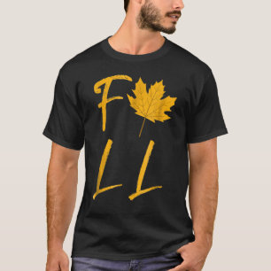 Fall Deciduous Leaf Autumn Season Colourful T-Shirt