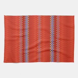 Fall Delight Zigzag Kitchen Towel