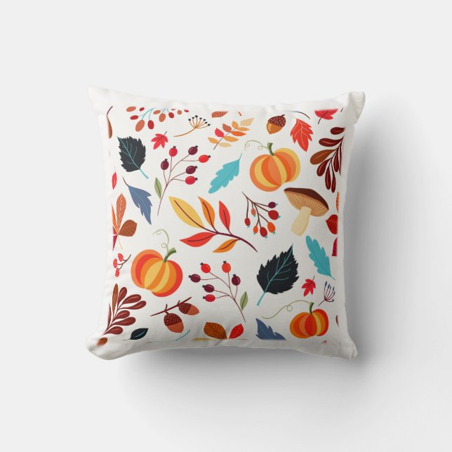 Fall Delights Throw Pillow (Front)