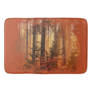 Fall Distressed Sublimation Bath Mat