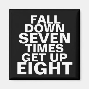 Fall Down Workout Motivation Magnet