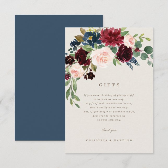 Fall Elegance Gifts Card (Front/Back)