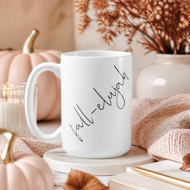 Fall-elujah (Hallelujah It's Fall) Coffee Mug (Creator Uploaded)