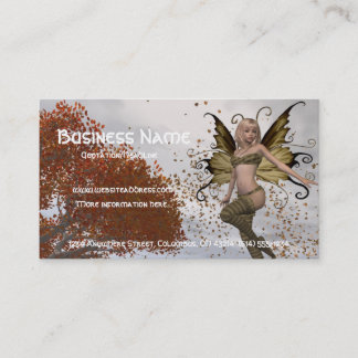 Fall Faerie Design 1 - Fantasy Business Card