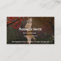Fall Faerie Design 2 - Fantasy Business Card