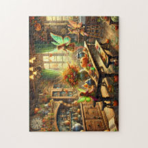 Fall Fairies Enchanting Kitchen Gathering Puzzle