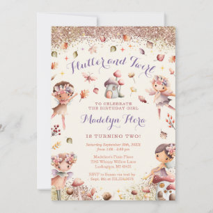 Fall Fairy Birthday Invitation - BK161