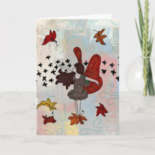 Fall Fairy Greeting Card (Blank Inside)