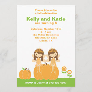 Fall Fairy Princess Invitations