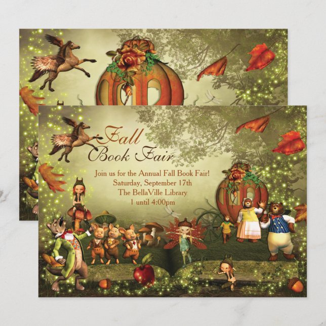 Fall Fairytale Invitation (Front/Back)