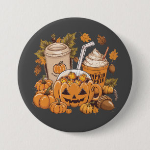 Fall Family Halloween Thanksgiving Cute Autumn 3 Inch Round Button