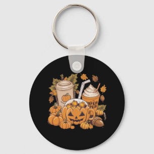 Fall Family Halloween Thanksgiving Cute Autumn Keychain