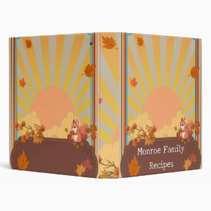 Fall Family Recipe Book Binder