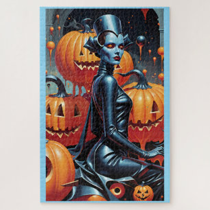 Fall Fashion's Weekend Witch Queen Jigsaw Puzzle