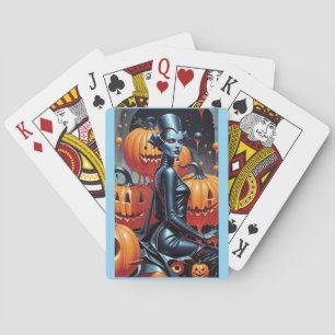Fall Fashion's Weekend Witch Queen Playing Cards