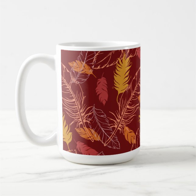 Fall Feathers Coffee Mug (Gauche)