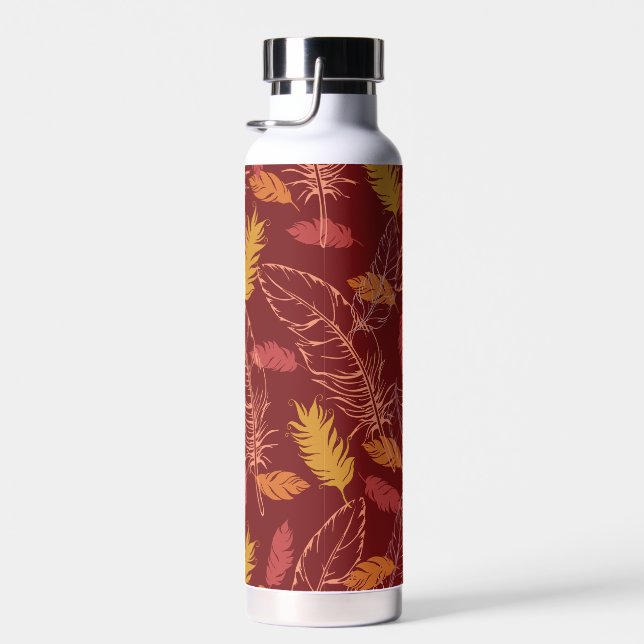 Fall Feathers Water Bottle (Right)
