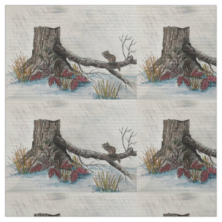 Fall Festival Chipmunk Fabric