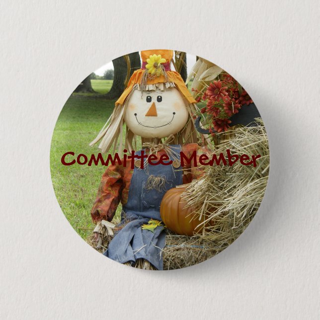 Fall Festival Committee Member - Customized 2 Inch Round Button (Front)