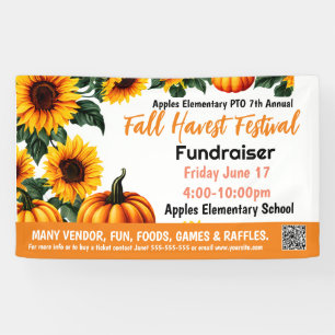 FALL FESTIVAL Fundraiser PTO PTA Church Banner