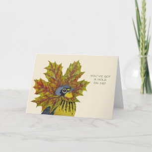 Fall Festival-goer greeting card