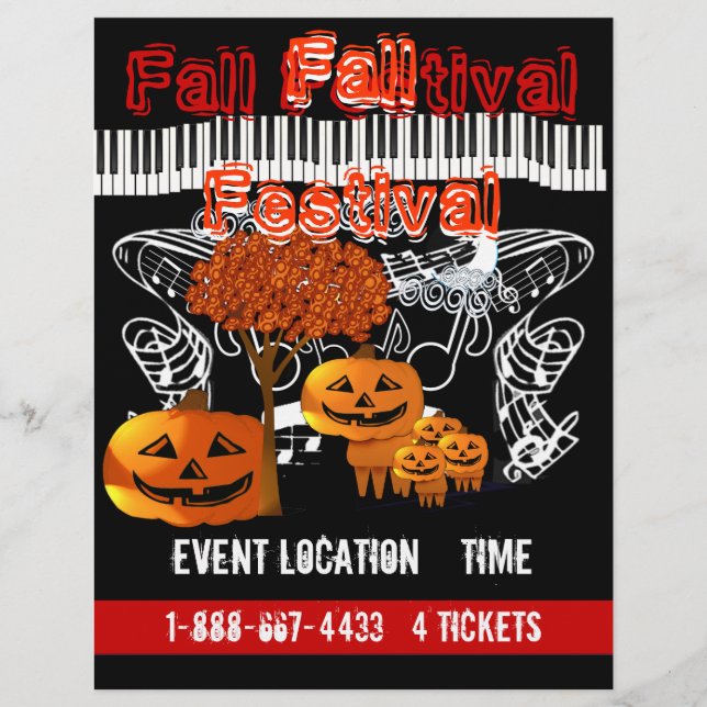 Fall Festival Halloween Event or Fall Event Flyer (Front)