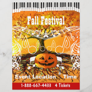 Fall Festival Halloween Event or Fall Event Flyer