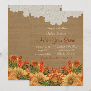 Fall Festive Party Invitation Template