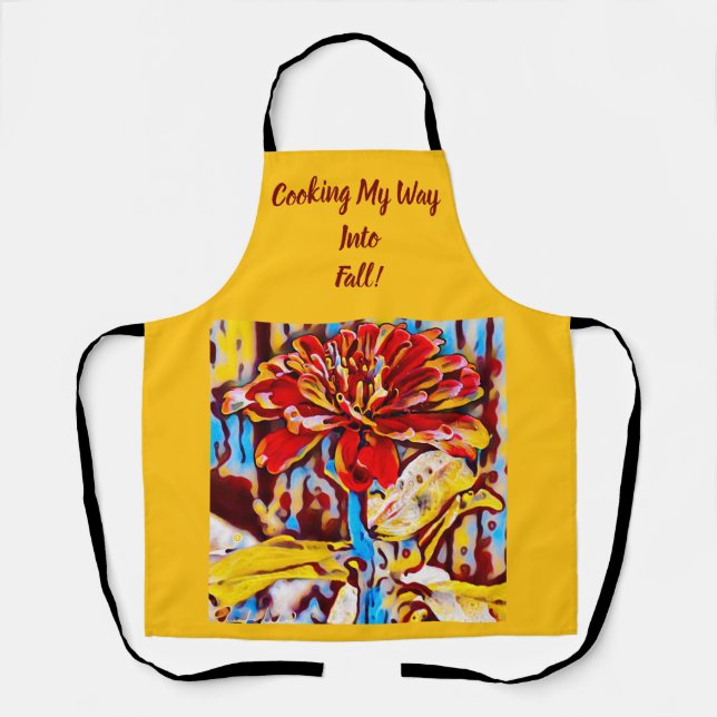 Fall Floral Apron (Front)