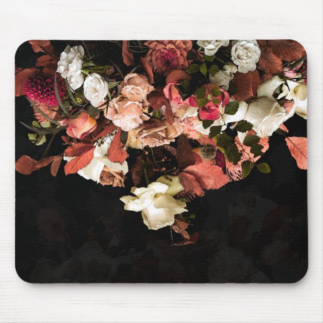 "Fall Floral Fantasy" Mouse Pad (Front)