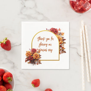 FALL FLORAL NAPKIN