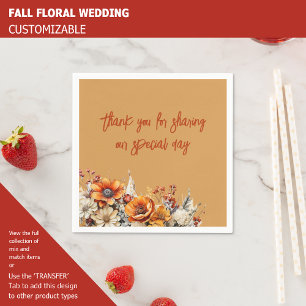 FALL FLORAL NAPKIN