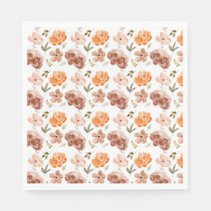 Fall Floral Napkins Fall Harvest Napkins