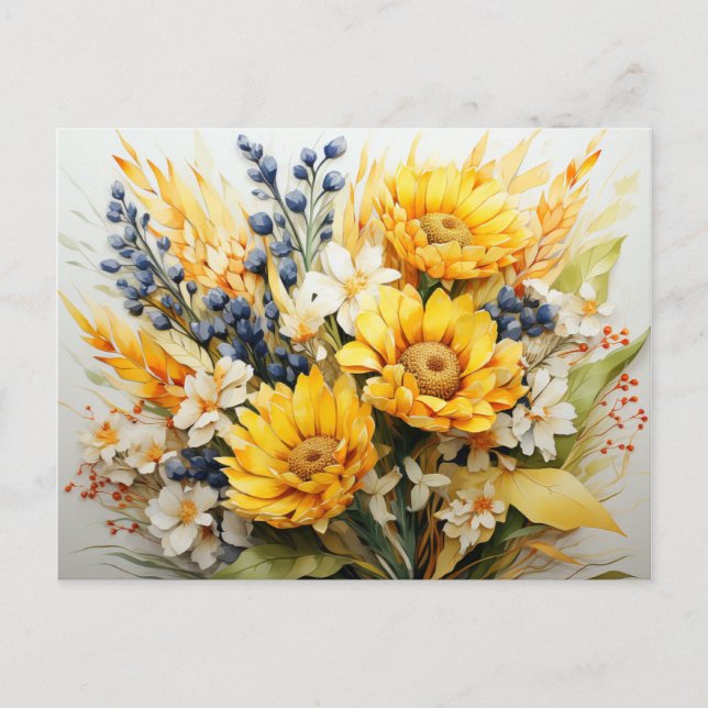 Fall Floral Postcard (Front)