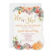 Fall floral pumpkin gender reveal invitation