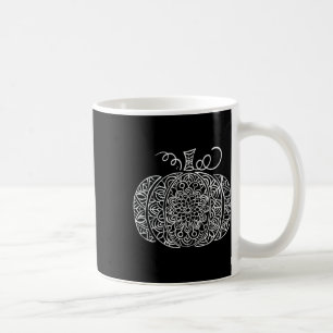 Fall Floral Pumpkin Graphic  Coffee Mug