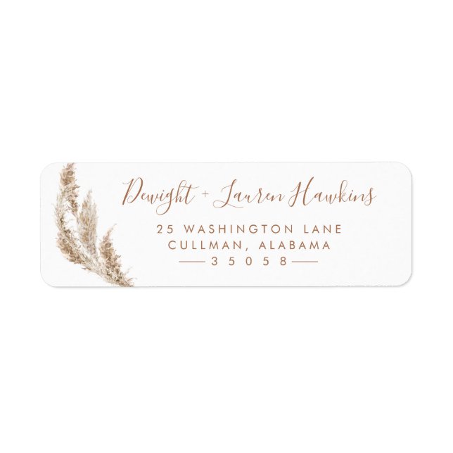 Fall Floral | Return Address Label (Front)