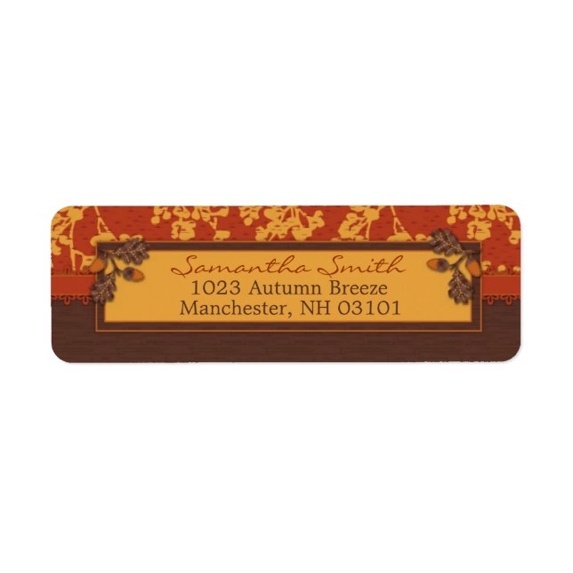 Fall Floral Stems in Warm Autumn Colour (Front)