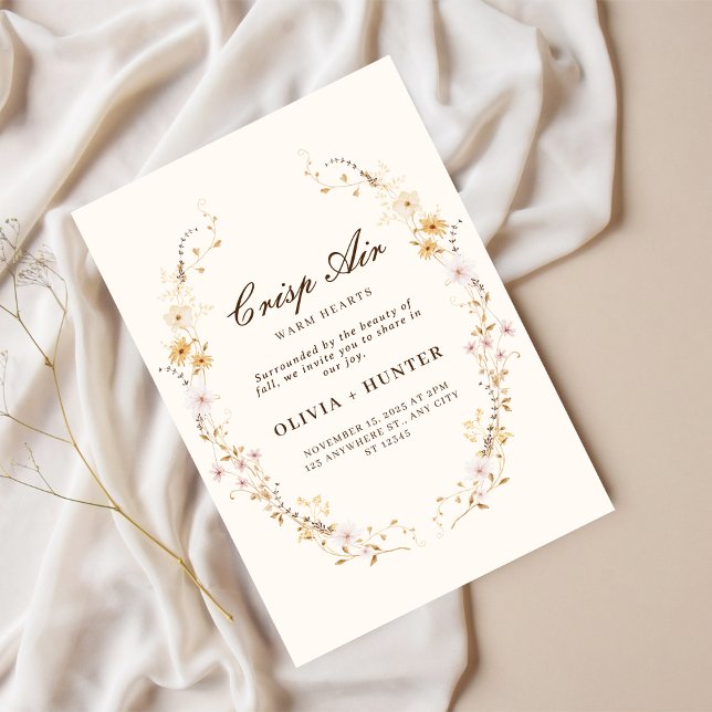 Fall Floral Wedding Invitation (Creator Uploaded)