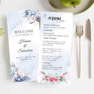 Fall Floral  Wedding Menu