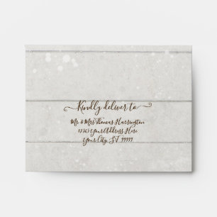 Fall Floral White Pumpkin Burgundy Red Pink RSVP Envelope