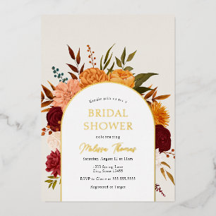 Fall Florals Mums Arch Bridal Shower 