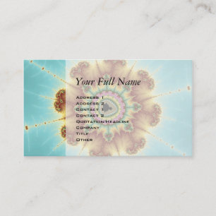 Fall Flower - Fractal Art Business Card
