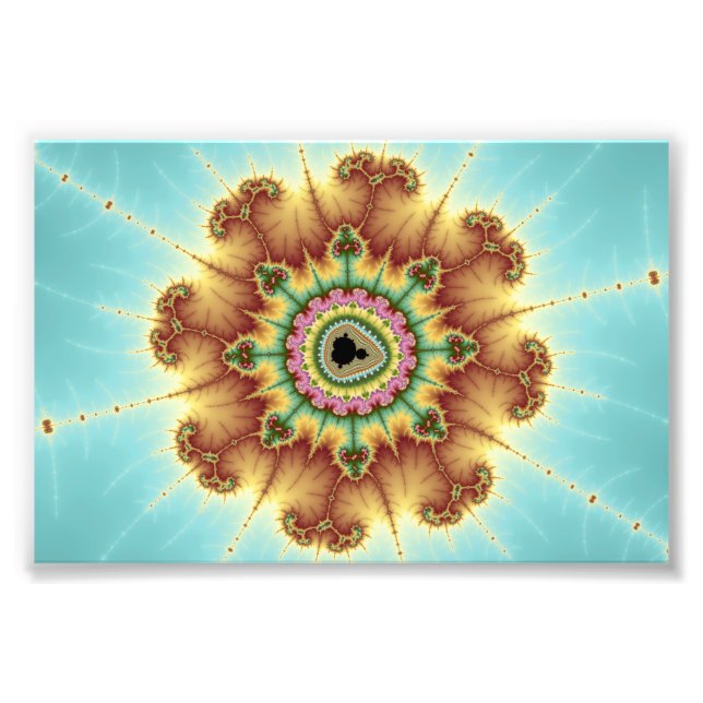 Fall Flower - Fractal Art Photo Print (Front)