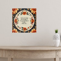 Fall Flower Frame Bible Verses