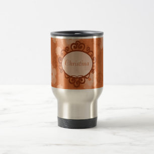 Fall Flowers 15 oz. Stainless steel Travel Mug Cup